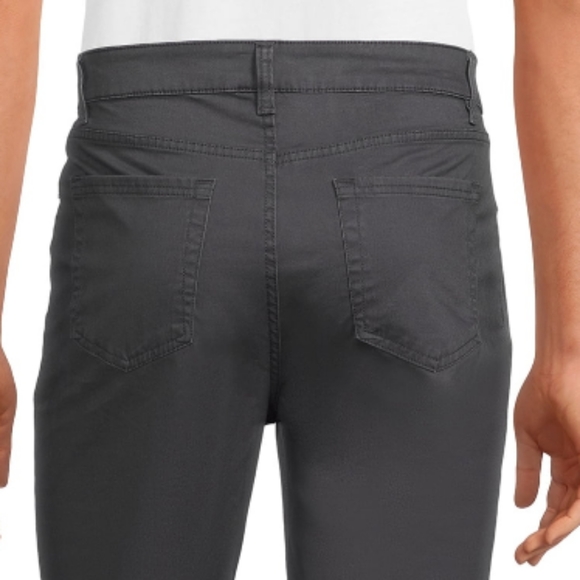 Men’s Relaxed 5 Pocket Prewashed Cotton Pants with Stretch - Picture 6 of 6